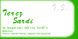 terez sardi business card